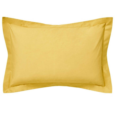 Belledorm Egyptian Cotton Oxford Pillowcase (Pack of 2) Ochre Yellow (76cm x 51cm)