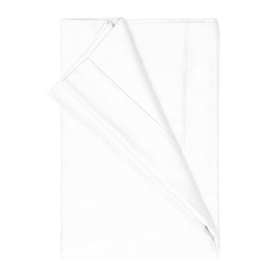 Belledorm Egyptian Cotton Plain Flat Sheet White (King/Super King)