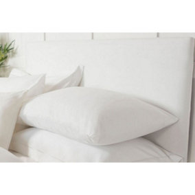 Belledorm Faux Suede Headboard Cover White (Double)