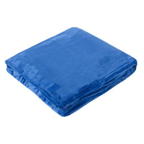 Belledorm Fleece Brushed Blanket Blue (39cm x 30cm)