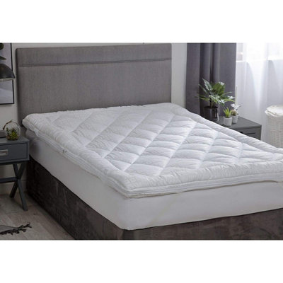 Belledorm Hotel Suite Dual Layer Mattress Topper White (Single)