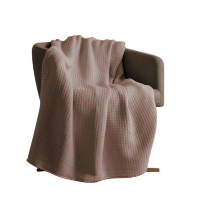 Belledorm Luxury Waffle Throw Natural (One Size)