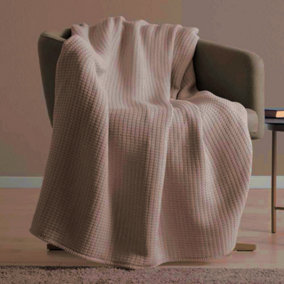 Belledorm Luxury Waffle Throw Natural (One Size)