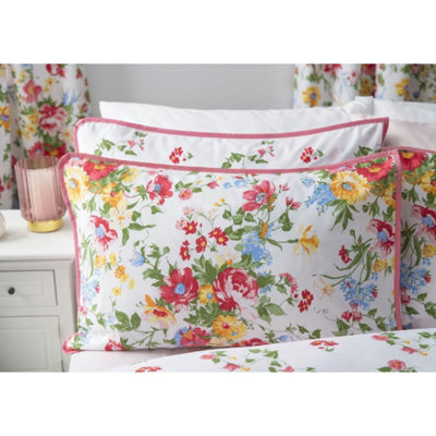Belledorm Mia Pillowcase (1 Pair) Multicoloured (51cm X 76cm) DIY at B&Q
