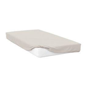 Belledorm Percale Extra Deep Fitted Sheet Ivory (King)