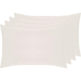 Belledorm Percale Housewife Pillowcase (Pack of 4) Ivory (51cm x 76cm)