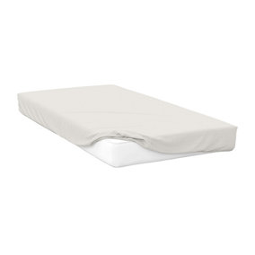 Belledorm Premium Blend 500 Thread Count Fitted Sheet Ivory (Double)