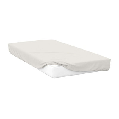 Belledorm Premium Blend 500 Thread Count Fitted Sheet Ivory (Superking)