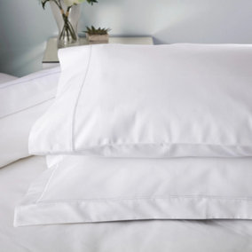 Belledorm Ultralux 1000 Thread Count Housewife Pillowcase (Pair) White (One Size)