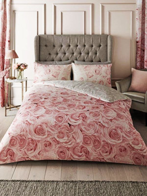 Bellerose Floral King Duvet Cover Set Pink DIY at B&Q