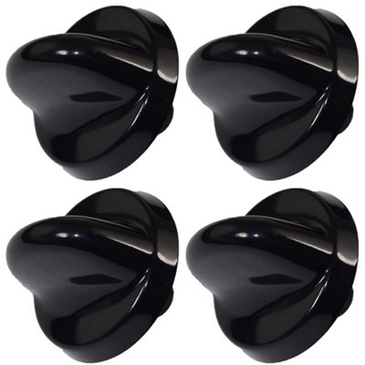 Belling 300 Series Compatible Black Oven Cooker Hob Control Knob Pack of 4 by Ufixt Price Comparisons | Compare The Build