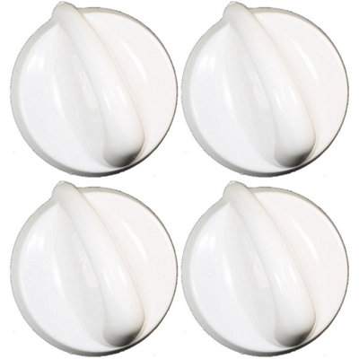 Belling 300 Series Compatible White Oven Cooker Hob Control Knob Pack of 4 by Ufixt
