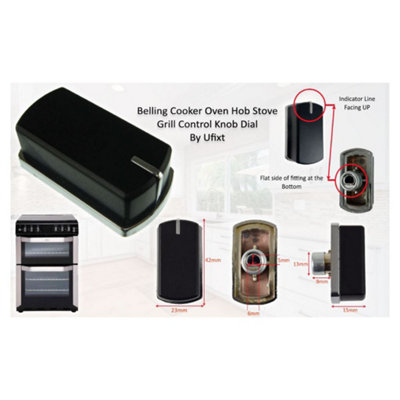 6 Manopole Di Controllo Per Fornello, Forno E Piano Cottura Belling 083240900 Yujia~p137617528 - Foto 3