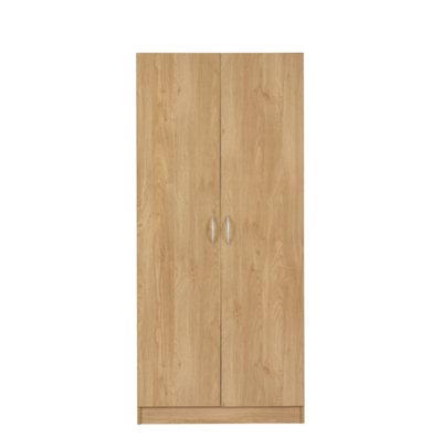 Bellingham 2 Door Wardrobe in  Oak Effect Veneer Instructions and fixing kits included