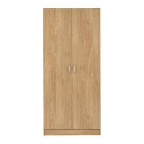 Bellingham 2 Door Wardrobe in  Oak Effect Veneer Instructions and fixing kits included