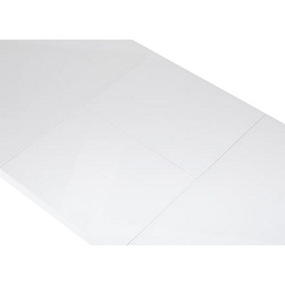 Belmonte High Gloss Extending Dining Table Large In White