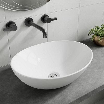 Buy BELOFAY 145x330x405mm Ceramic Cloakroom Basin, Modern Design Gloss ...