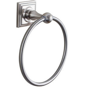 BELOFAY 159x183x77mm 4304TR Bathroom Hand Towel Ring Holder, Brushed Finished Stainless Steel Towel Rail Wall Mounted Rings