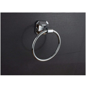 BELOFAY 159x194x78mm 5804TR Bathroom Hand Towel Ring Holder, Brushed Finished Stainless Steel Towel Rail Wall Mounted Rings