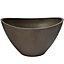 BELOFAY 20x15x12cm Chocolate Oval Plastic Plant Pots, Modern Decorative Herb Planter Outdoor with Drainage Holes