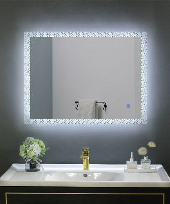 Light up deals wall mirror bathroom