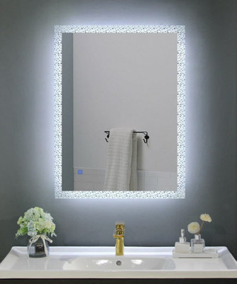 Floating crystal led deals mirror