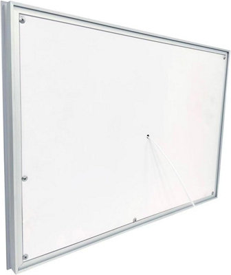 BELOFAY 500x700mm Clara Bathroom LED Mirror, Illuminated Bathroom Toughened Mirror with LED Lights Dimmable Anti-fog