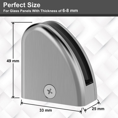 LukLoy Stainless Steel 304 Glass Clamp For Glass Balustrade