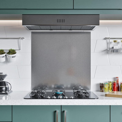 BELOFAY 600x500MM Stainless Steel Splashback for Kitchen With Embossed ...