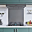 BELOFAY 600x550MM Stainless Steel Splashback for Kitchen With Brush Finish, 0.8mm Hob Splashback For Cookers