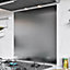 BELOFAY 600x700MM Stainless Steel Splashback for Kitchen With Brush Finish, 0.8mm Hob Splashback For Cookers
