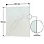 BELOFAY 60x75cm Greenish White Marble Tempered Heat Resistant Glass Splashback for Kitchen, 6mm Thickness
