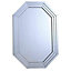 BELOFAY 70x100cm Hexagon Wall Mirror Interiors Art Deco Glass Design Modern Wall-Mounted Mirrors for Home and Office