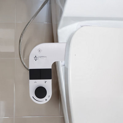 BELOFAY Bidet Attachment for Toilet UK, Cold Water, Non-Electric Dual Nozzle, Adjustable Pressure, Frontal & Rear Wash