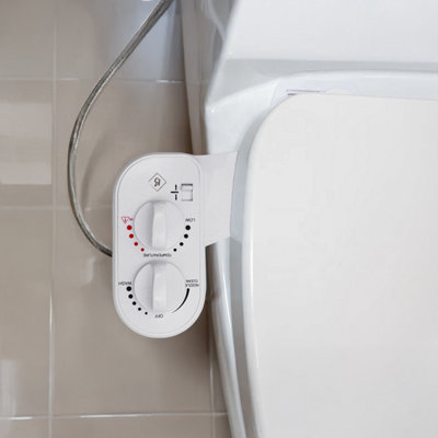 BELOFAY Bidet Attachment for Toilet UK, Hot & Cold Water, Non-Electric Single Nozzle, Adjustable Pressure, Frontal & Rear Wash