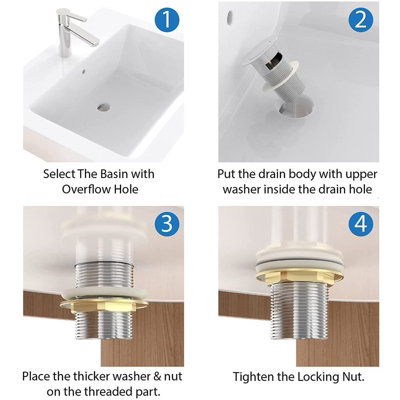 Bathroom sink drain store pop up