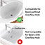 BELOFAY Pop Up Basin Waste UnSlotted Click Clack Bathroom Sink Plug in Chrome Finish - Modern Sink Waste Kit
