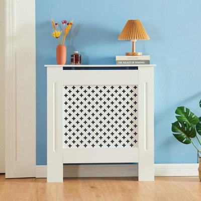 Belofay Small White Radiator Cover 820mm(H) 780mm(W) 190mm(D)