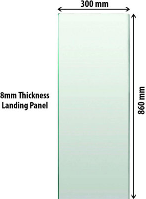 BELOFAY - Toughened Clear Glass Baluster Decking Pannel Rack Railing Infill Stair Parts Landing Panel Or Balcony - View #7