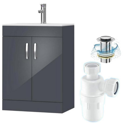 BELOFAY Under Sink Bathroom Cabinet Floor Standing Storage Cupboard ...