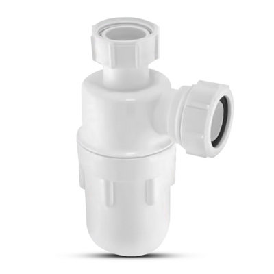 BELOFAY White Plastic Bottle Trap for Bathroom Basin Sink Waste Pipe ...