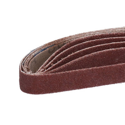 Belt Power Finger File Sander Abrasive Sanding Belts 330mm x 10mm 80 Grit 100pk