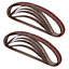 Belt Power Finger File Sander Abrasive Sanding Belts 457mm x 13mm 60 Grit 10 PK