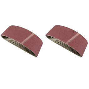 Belt Power Finger File Sander Abrasive Sanding Belts 457mm x 75mm 120 Grit 10 PK