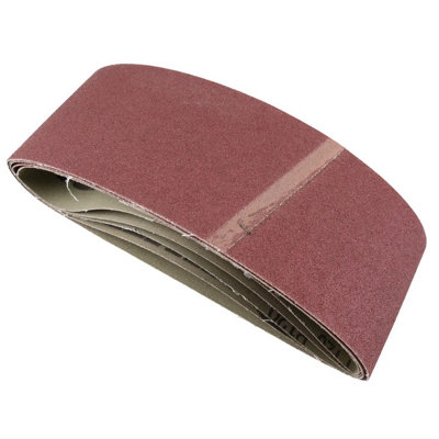 Belt Power Finger File Sander Abrasive Sanding Belts 457mm x 75mm 120 Grit 5 PK