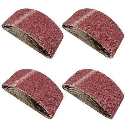 Belt Power Finger File Sander Abrasive Sanding Belts 457mm x 75mm 40 Grit 20 PK