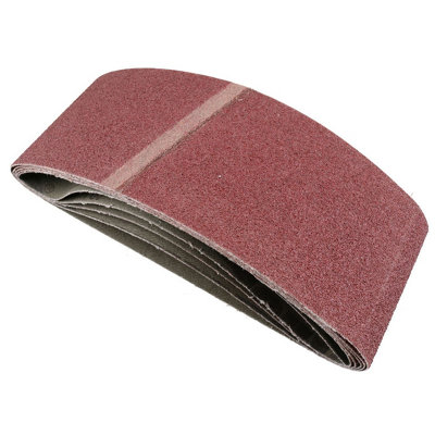 Belt Power Finger File Sander Abrasive Sanding Belts 457mm x 75mm 80