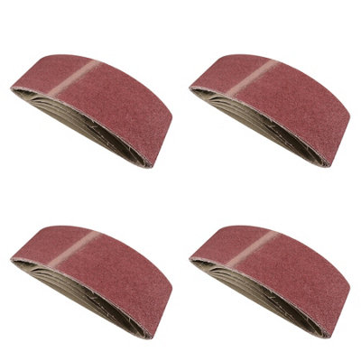 Belt Power Finger File Sander Abrasive Sanding Belts 533mm x 75mm 60 Grit 20 PK