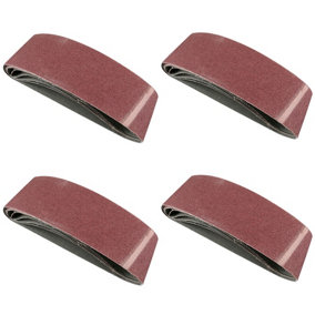 Belt Power Finger File Sander Abrasive Sanding Belts 533mm x 75mm 80 Grit 20 PK