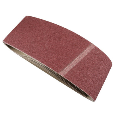 Belt Power Finger File Sander Abrasive Sanding Belts 610mm x 100mm 60 Grit 5 PK